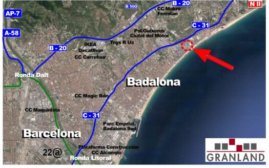 Nave de alquiler en Badalona de 762 m²