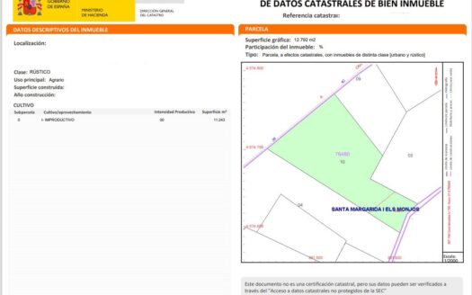 Parcela en venta en Santa Margarida i els Monjos de 48.675 m²