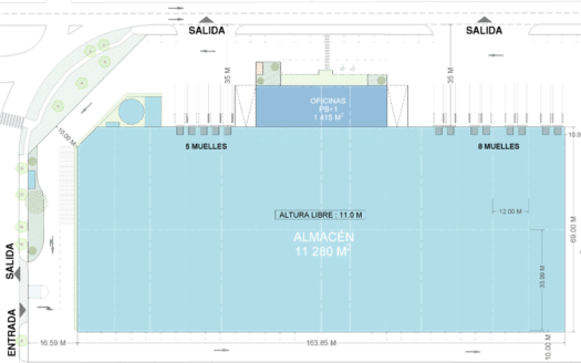 Nave de alquiler en Zona Franca de 12.695 m²