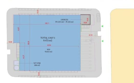 Plataforma Logística de alquiler/venta en Bràfim de 10.000 m²